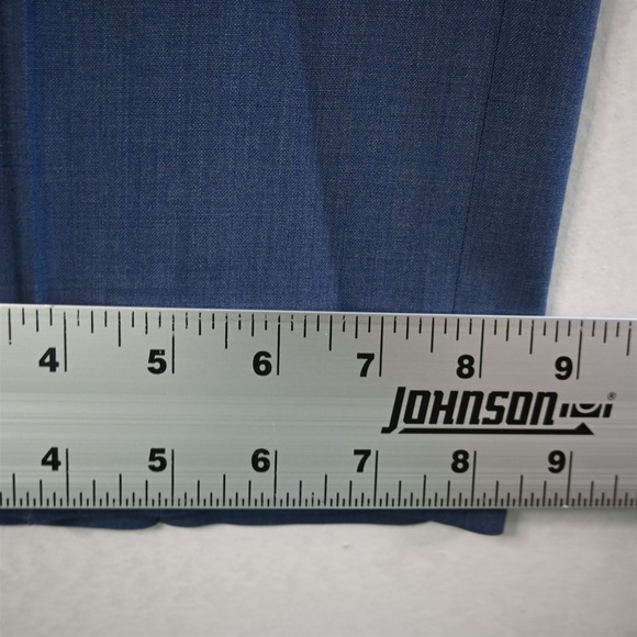 Hart Schaffner Marx 36x30 Blue 100% Wool‎ Zip Pocket Straight Mens Dress Pants - Picture 5 of 16